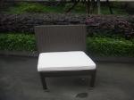 Synthetic Rattan Garden Dining Sets , Cafe Balcony Chair Set