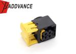 Electrical Waterproof PA66 GF30 4 Pin Female Black Color TE Connector 1-1418390