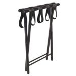 Tubular Straight Leg Hotel Display Stand With 5 Black Straps