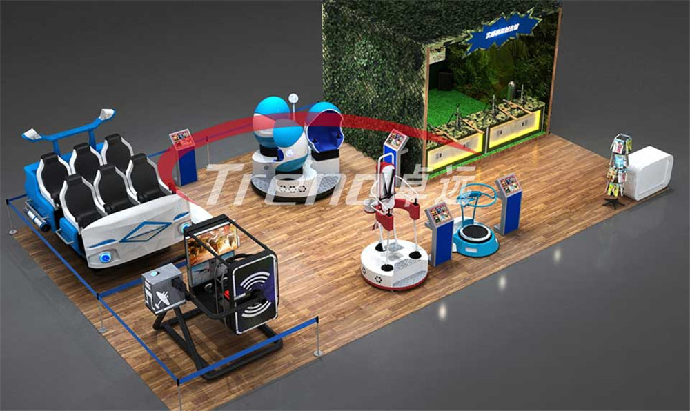 AC 220V 9D Cinema Simulator Virtual Reality Equipment 6 Players For Arcade
