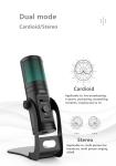 Desktop 75ma USB Recording Microphone Cardioid Polar Pattern