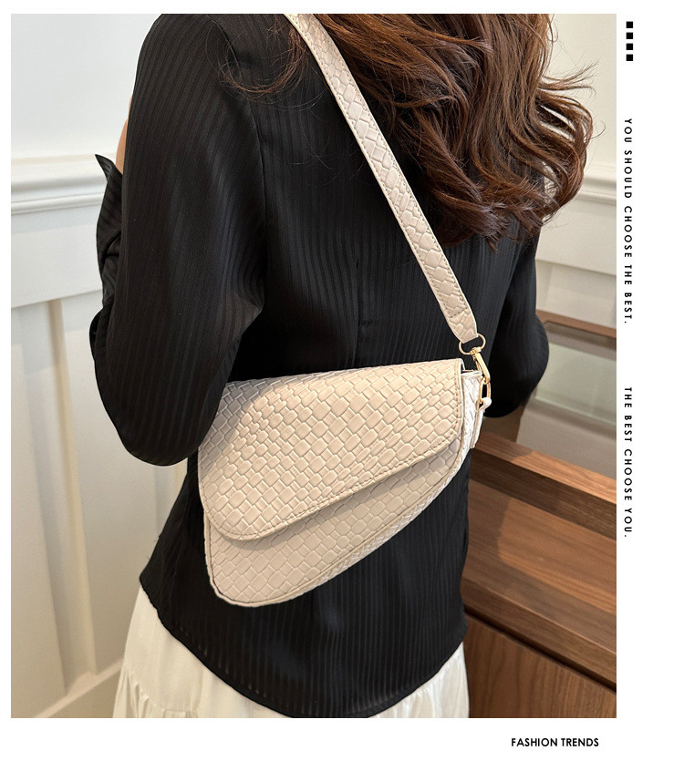 HIGH SENSE FASHION SADDLE POPULAR SPRING/SUMMER BRAIDED SMALL BAG SIMPLE ALL-IN-ONE CROSSBODY BAG