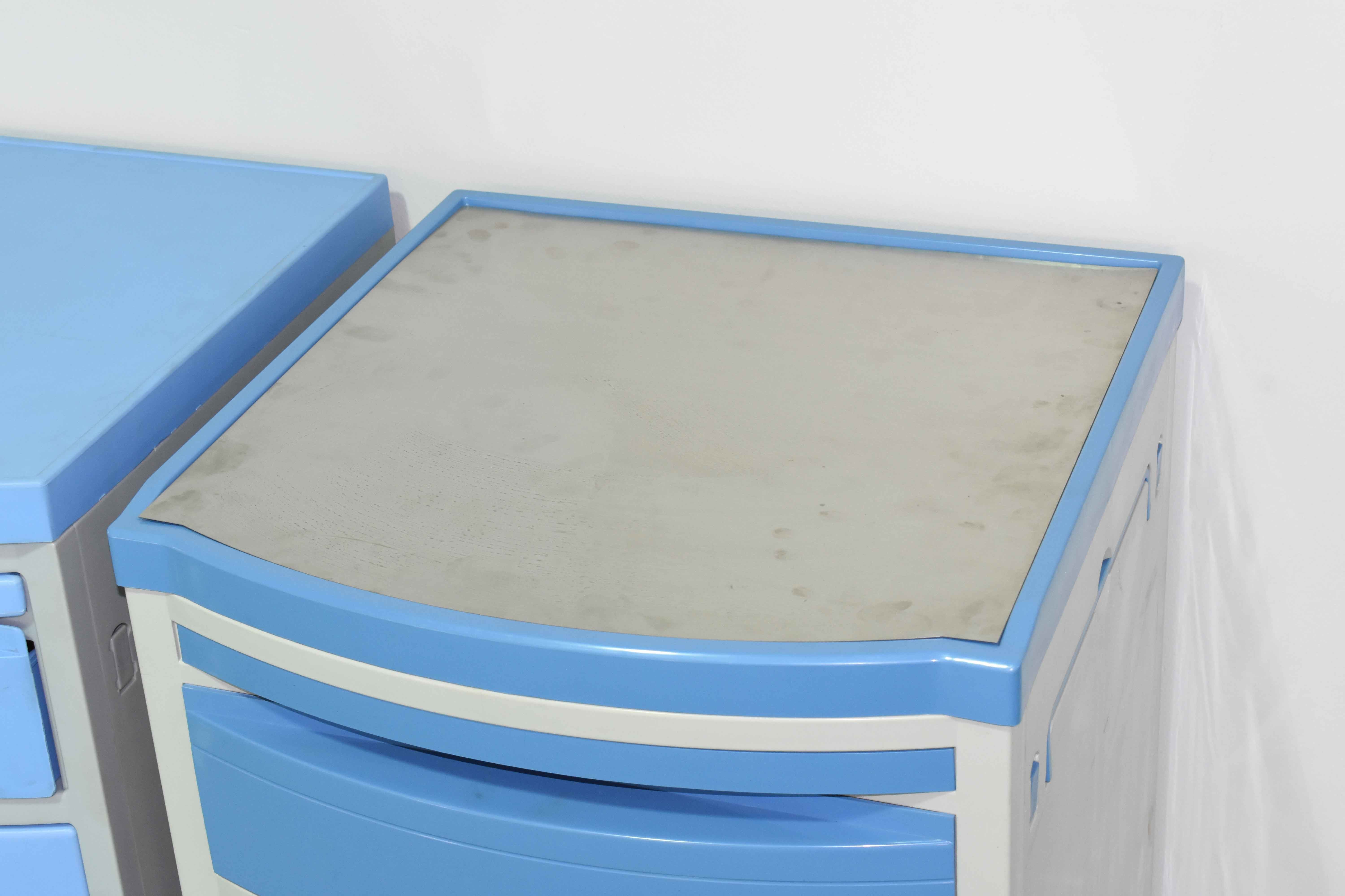 45CM 17.7in Hospital Medical Furniture Abs Bedside Cabinet With Drawer To Storage For Ward