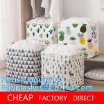 Laundry Baskets with Easy Carry Handles, Hamper, Folding Washing Bins, Family