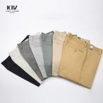 Men's Regular Fit Low Smart Side Pocket Dress Pant Suits with Straight Leg in