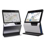 Touch Screen Self Service Queue Kiosk Cash Acceptor Restaurant Self Service