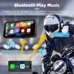 GRANDnavi 6.25Inch Motorcycle Portable Navigation Device Waterproof IPX7 Linux