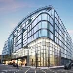 Reflective Glass Curtain Wall Office Building 4mm-12mm Tinted Insulated Curtain