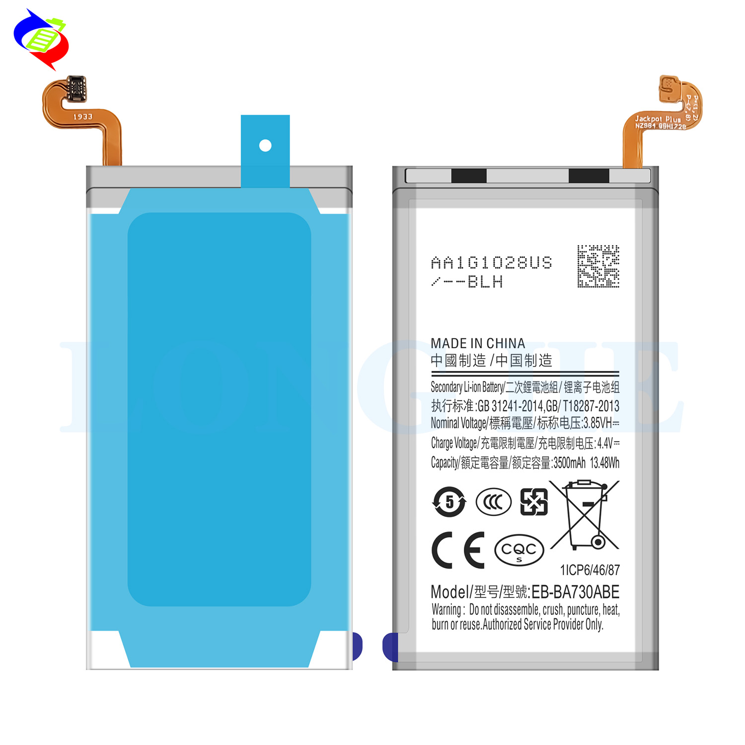 Stock EB-BA730ABE Battery for Samsung Galaxy A8 Plus A8 2018 A730 Mobile Phone 3500mAh