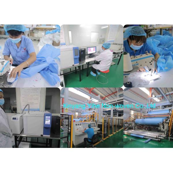 Polyethylene Waterproof Surgeon Lab Coat Disposable Protective PP Gown