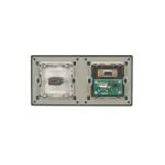 Stainless steel multimedia wall mount media plate electrical wall socket with