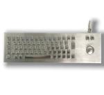 IP65 waterproof dustproof Industrial Stainless Steel Keyboard With Trackball