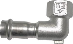 Wholesale Short Tangent Stainless Steel Press Fittings Elbow 90° With Female Threaded End from china suppliers