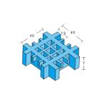 Corrosion Resistant FRP Grating Panels Mesh Flooring Walkway For Fluid Passage