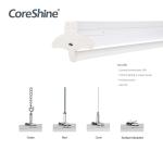 60W Indirect Lighting Fixtures , 80CRI 4ft LED Linear Pendant Light