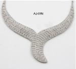 Dinner Party Exquisite 60 Grams 925 Sterling Silver Necklaces For Everyday Wear