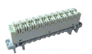 Wholesale PC Material 110 Terminal Block Highband 10 Pair Module White Body Grey Base from china suppliers