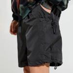 Wholesale Custom LOGO Mens Summer Casual Elastic Waist Short Pants Nylon Cargo