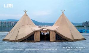 Wholesale Canvas Outdoor Large Tipi Tent For Glamping 20-120 People from china suppliers