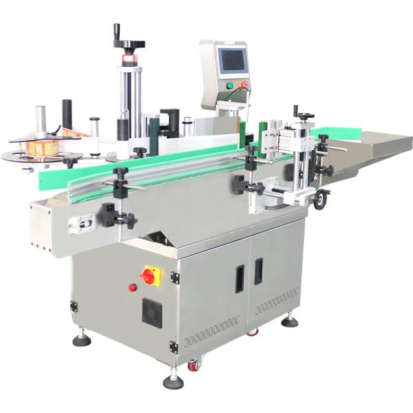 Stainless Steel Automatic Vial Labeler for Round Bottles in Industrial Food