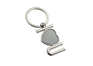 Wholesale Cute Heart Shape Metal Keychain Custom Logo Laser Engraving Key Holder from china suppliers