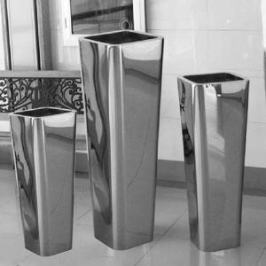 Wholesale 700mm Tall Mirror Surface Cbd Stainless Steel Planter Box from china suppliers
