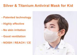 Wholesale CE Titanium Silver Metal Antibacterial Elastic Earloop Kids Face Mask from china suppliers