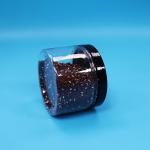 Round Small Sealable PET Plastic Food Grade Cookie Sweet Clear Jars Screw Lids