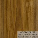 Teak Natural Wood Veneer Natural Crown Cut Veneer FSC Certification