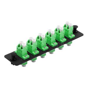 Wholesale 6 Port LC Fiber Patch Panel Loaded W/6 LC Fiber Adapter Panel from china suppliers