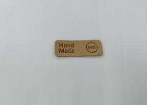 Wholesale Embossed Logo Microfiber PU Leather Patches Washable Labels Sew On Clothing from china suppliers