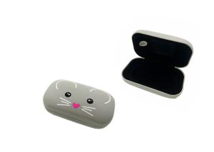 Wholesale Black PU Contact Holder Case Durable With Cute Animal Pattern Fine Workmanship from china suppliers