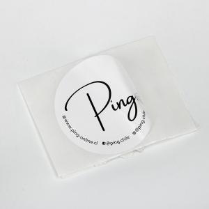 Wholesale Custom Printed White 5cm Round Paper Sticker For E Commerce Packaging from china suppliers