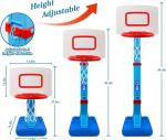 Portable Kids Basketball Hoop for Indoor and Outdoor Play Plastic Age Range 2-4
