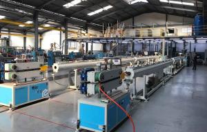 Wholesale 110mm PE Pipe Production Extrusion Line PLC Single Screw from china suppliers