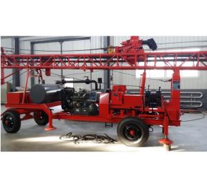 Wholesale Portable Borehole Drilling Rig Machine Trailer Mounted For 300m Meter from china suppliers