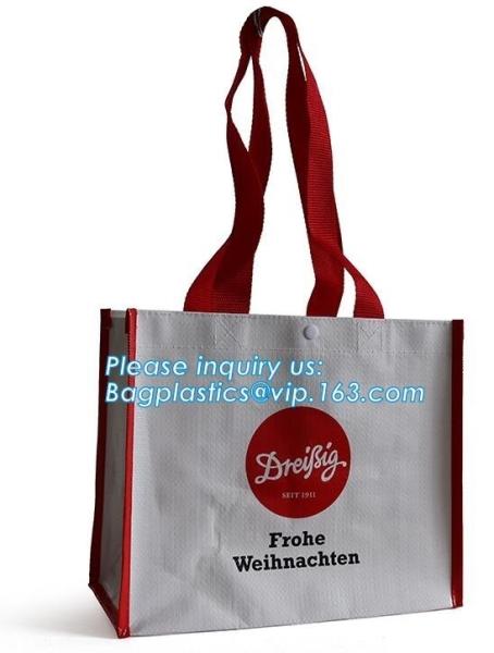 laminated shopping tote china pp promotional woven bag,Full Color Printed