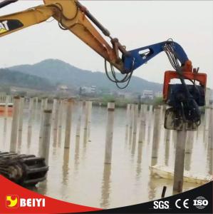 Wholesale 30cm diameter Prestressed concrete pipe pile hydraulic high frequency vibratory pile hammer/driver from china suppliers