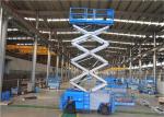 Electric 13m All Terrain Scissor Lift , Aerial Work Platform Anti Slip Mat CE