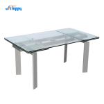 2000*900mm Heat Resistant Extendable Glass Top Table DT-31120 Easy Cleaning