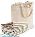 Promotional Logo Printed Custom Handle Shopping Canvas Cotton Tote Bag