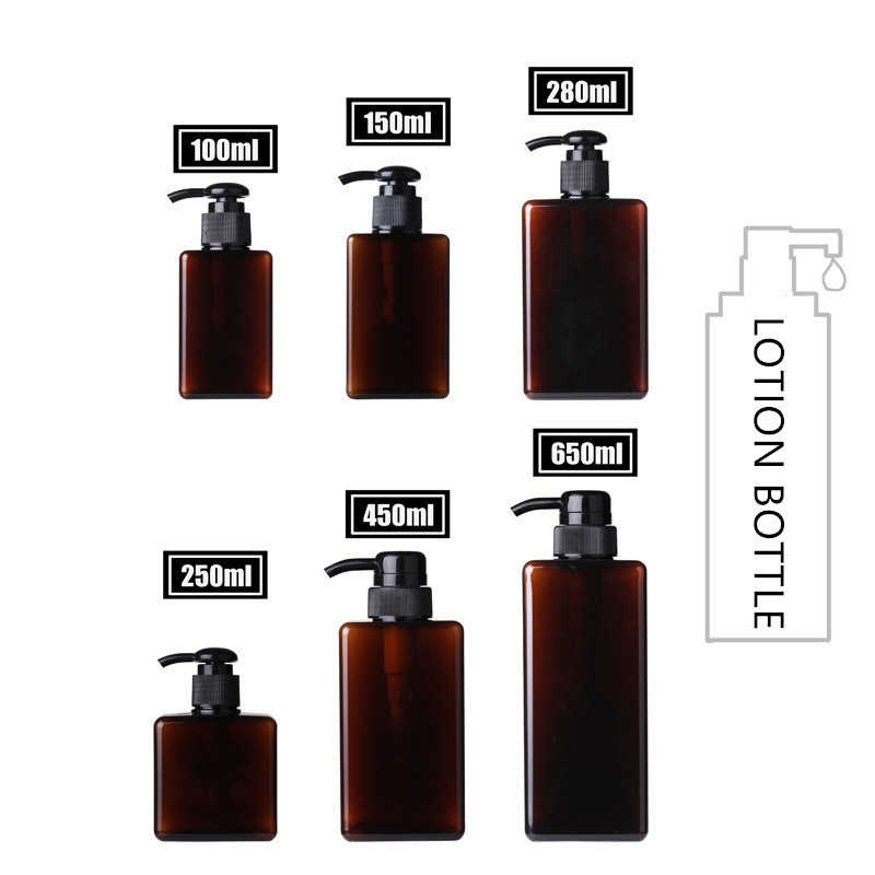 PETG PP Pump Container Bottle , 450ML Empty Plasic Bottle With Lotion Pump