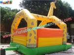 Kids Outdoor Inflatable Giraffe Bouncy And Jumping Castle Commercial Bouncy