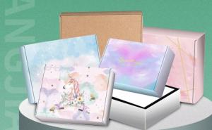 Wholesale OEM ODM Unicorn Print Corrugated Paper Carton Recycled Colorful Jewelry Box from china suppliers