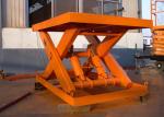 SANTO Stationary Hydraulic 3 Ton Scissor Lift 5.5KW Electric Lift For Constructi
