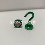 Sintered NdFeB Hook Magnet, N35,16KGS, Permenent Hook Magnets in Green Color