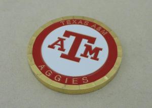 Wholesale AGGIES Personalized Coins by Brass Stamped with Imitation Hard Enamel from china suppliers