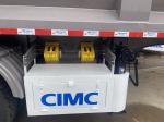 CIMC can pull 80 tons 4-axle front axle can be lifted back flip semi-trailer
