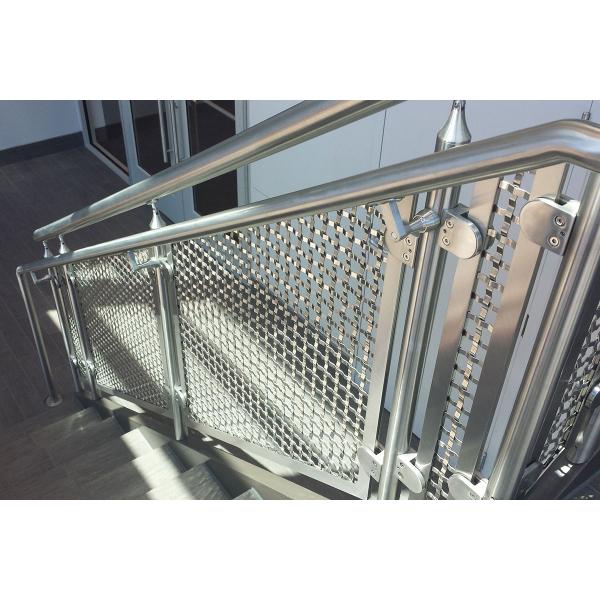 Architectural Flat Crimped Woven Wire Mesh 310S 2205 Decorative Wire Grille Panels