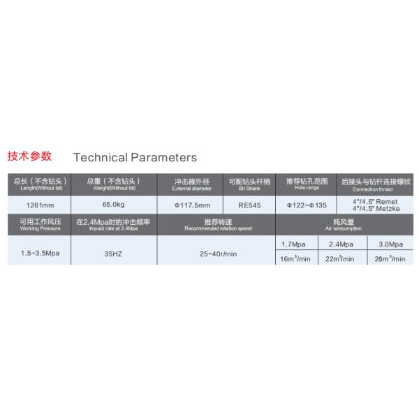 SRC545 5 Inch Reverse Circulation Hammer For Mining , Downhole Drilling Tools